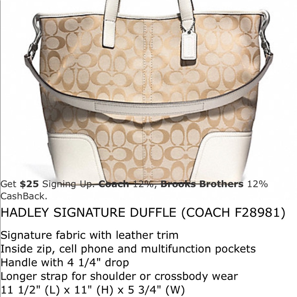 Hadley Signature Duffle F28981